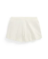 Polo Ralph Lauren Big Girls Flag-Applique French Terry Shorts