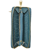 Brahmin Suri Denim Secour Leather Wallet