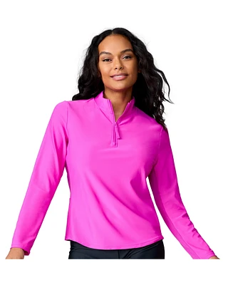 Free Country Women's Sun Breeze 1/2 Zip Sunshirt