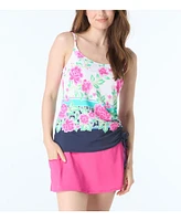 Beach House Women's Bridget Shirred Side Underwire Tankini Top
