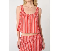 WeWoreWhat Women's Scoop Neck Cami Top