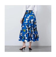 Etcetera Women's Floral Print Skirt Mykonos