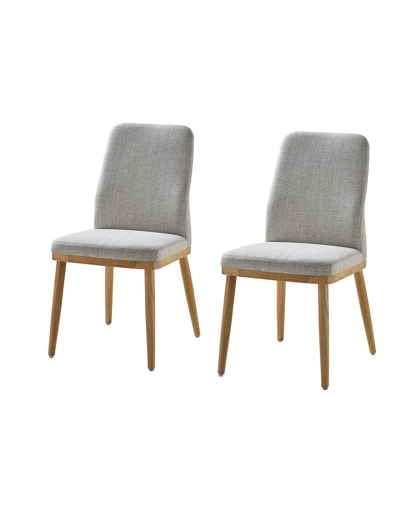 Luis Easy to Assemble and Ergonomic Dining Chair ,Set of 2