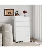 5 Drawer Dresser Modern Chest for Bedroom and Living Room