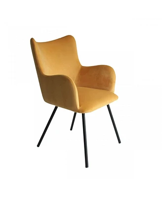 Velvet and Modern Dining Chair for Stylish Kitchen or Dining Room Seating
