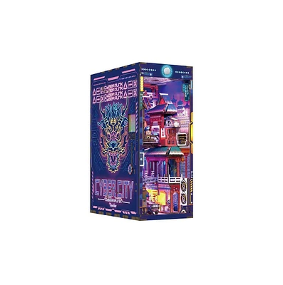 Diy 3D Book Nook Kit: Cyber City 284pcs