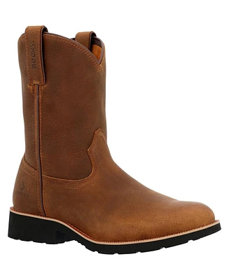 Rocky Men's Monocrepe Unlined Pull-On Western Boot