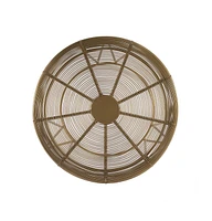 Contemporary Round Top End Table with Wire Base for Living Room