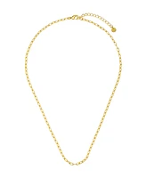 Unwritten Cubic Zirconia Tennis Paperclip Oval Carabiner Layered Necklace Set