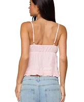 Edikted Women's Halsey Ruffle Tank Top