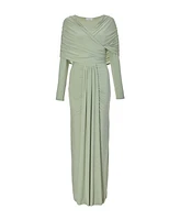 Quiz Women's Ity Maxi Dress with Draping