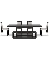 Tivie -Pc. Dining Set (Rectangular Table