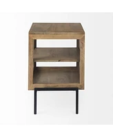Versatile Solid Wood Square End Table – Perfect for Any Room