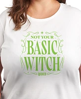 Hybrid Apparel Plus Wicked Not Your Basic Witch Graphic T-Shirt