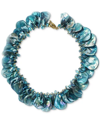Michael Gabriel Designs Caribbean Cruise Ocean Blue Statement Necklace