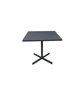 Modern 32" Square Dining Table Top with Sturdy Aluminum Pedestal Base