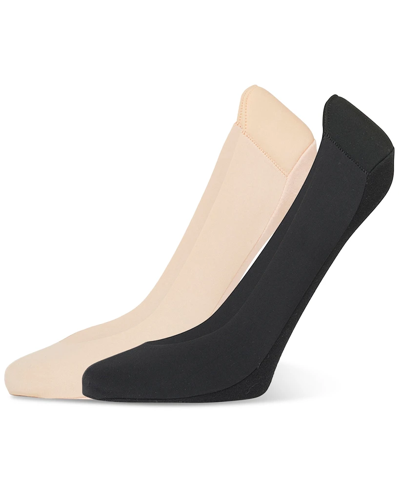 Hue Women's 2-Pk. Heelbliss Cushioned-Back Liner Socks U24376