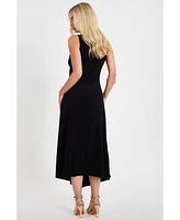 Quiz Women's Ity Ruched Detail Midi Dress
