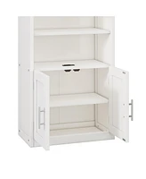 Murphy Bed with Storage Shelves, Desk Combo, Queen Size