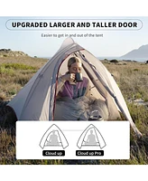 Naturehike 2 Person Tent Lightweight Backpacking Tent with Footprint - Free Standing Ultralight Camping Hiking Backpack Tents