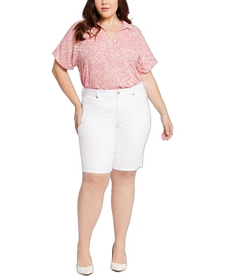 Nydj Plus Briella Denim Shorts
