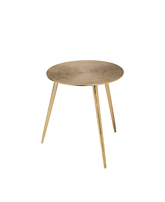 Elegant Round Metal Side Table with Sturdy Construction
