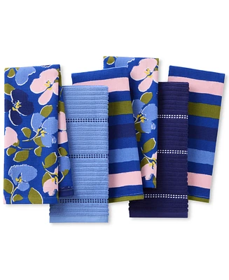 kate spade new york Painterly Bouquet Cotton Kitchen Towel Set, 17" x 28"