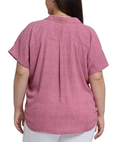 Nydj Plus Becky Short Sleeved Top