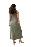 Ingrid + Isabel Maternity Paris Midi Sweater Dress Agave Xs