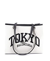 Pre-Owned Balenciaga Medium Cities Duty Free Tote Printed Canvas