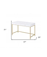 Sleek Computer Desk with Two Drawers – Perfect for Small Spaces