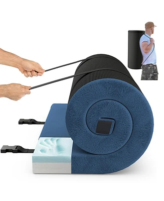 Indoor outdoor Sleeping mat with High density foam Cushion and Carrying Bag