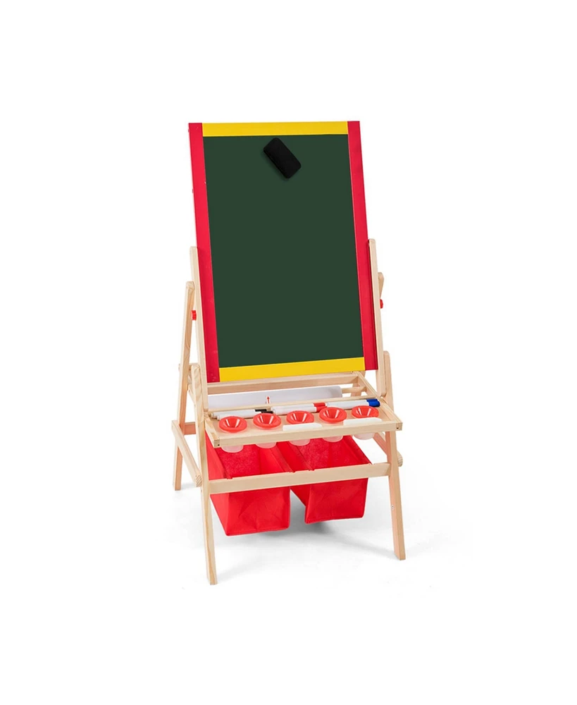 Flip-Over Double-Sided Kids Art Easel
