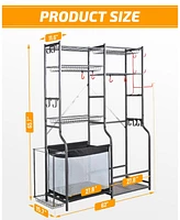 Mythinglogic Golf Accessories Storage Stand, Sports Equipment Organizer for Garage, Home, Gym