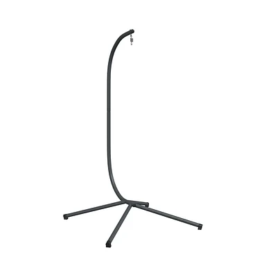 Hanging Egg Chair Stand Anthracite Steel