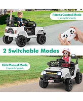 12V Kids Ride on Truck Car with Parental Remote and Music Player