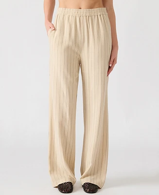 Steve Madden Women's Venetia Striped Pull-On Pants