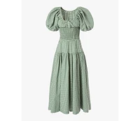 WeWoreWhat Women's Smocked Waist Midi Dress