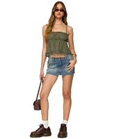 Edikted Women's Orian Eyelet Babydoll Tank Top