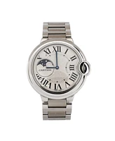 Pre-Owned Cartier Ballon Bleu de Cartier Moonphase Automatic Watch in Stainless Steel 37mm
