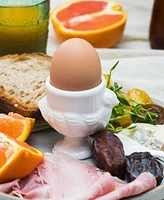Rsvp International 8-Piece Porcelain Egg Cups and Spoon Set