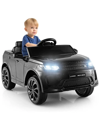 12V Kids Ride On Car with Remote Control Lockable Doors Slow Start System and Led Lights