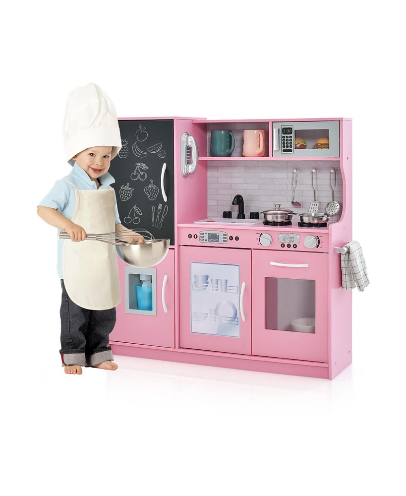 Toddler Pretend Play Kitchen for Boys and Girls 3-6 Years Old