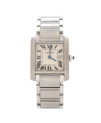 Pre-Owned Cartier Tank Francaise Quartz Watch in Stainless Steel 25mm