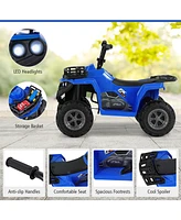 6V Kids Ride On Electric Atv with Led Headlights and MP3 Player
