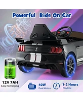 12V Licensed Ford Mustang Shelby GT500 Kids Ride on Car with Remote Control for Aged 3-8