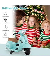 Licensed Vespa Kids Ride on Motorcycle with Led Headlight and Horn Sound