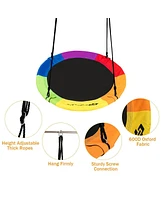 40 Inch Flying Saucer Tree Swing Outdoor Play for Kids