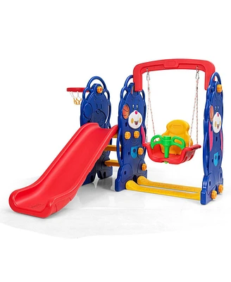 3-in-1 Toddler Climber and Swing Playset