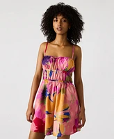 Steve Madden Women's Heather Printed Cotton Mini Dress